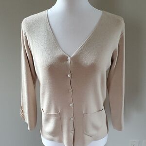 Max Studio Elegant Beige Women's Sweater